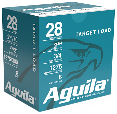 Aguila 1CHB2878 Target Load Competition 28 Gauge 2.75" 3/4 oz 8 Shot 25 Per Box/ 20 Case | Elite Firearms