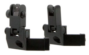 TacFire IS003 45 Degree Flip Up Iron Sight/Springloaded Black Anodized Front and Rear for AR-Platform | Elite Firearms