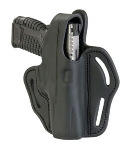 1791 Gunleather BHX3SBLR BHX  OWB Size 03 Stealth Black Leather Belt Slide Compatible w/Glock/S&W M&P Shield Right Hand | Elite Firearms