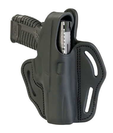1791 Gunleather BHX3SBLR BHX OWB Size 03 Stealth Black Leather Belt Slide Compatible w/Glock/S&W M&P Shield Right Hand | Elite Firearms