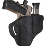 1791 Gunleather BH1M1SBLR BH1M1 Combo OWB 01 Stealth Black Leather Belt Slide Fits 4-5" 1911 | Elite Firearms