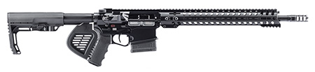 Patriot Ordnance Factory 01666 Revolution *CA Compliant 308 Win,7.62x51mm NATO 16.50" 10+1 Black Hard Coat Anodized Rec Black Polymer 6 Position MFT BMS Minimalist Stock Black Polymer Grip | Elite Firearms