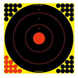 Birchwood Casey 34170 Shoot-N-C Reactive Target Bullseye Paper Target 17.25" 100 Per Pack | Elite Firearms