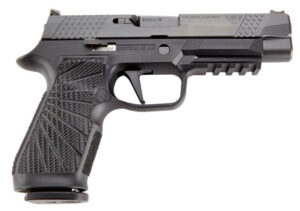 Wilson Combat SIGWCP320F9BATS P320  9mm Luger 17+1 4.70" Black Steel Barrel, Black DLC Serrated Stainless Steel Slide, Black Polymer Frame w/Picatinny Rail, Straight Trigger, Black Polymer Grip | Elite Firearms