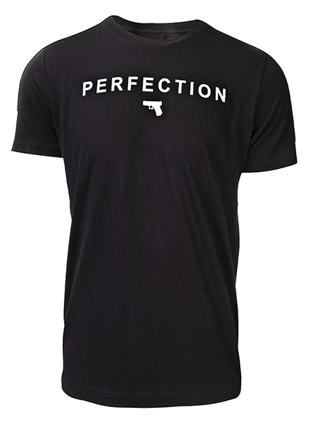 Glock AA75127 Perfection Pistol Black Cotton Short Sleeve XL