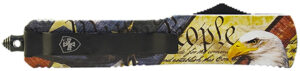Templar Knife SEG332 Eagle Gen II Small 2.69" OTF Drop Point Plain Powder Coated 440C SS Blade/4.31" Eagle w/"We The People" Aluminum Handle Features Glass Breaker Includes Pocket Clip/Sheath | Elite Firearms