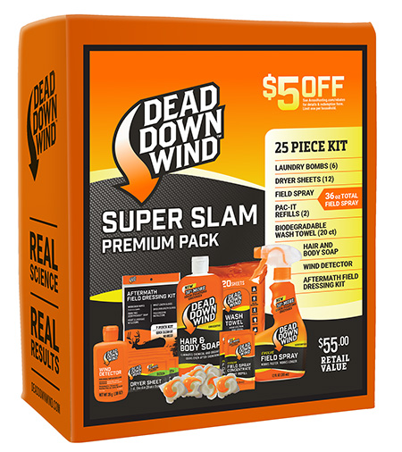 Dead Down Wind 208118 Super Slam Premium Kit Odor Eliminator Unscented Scent 25 Piece | Elite Firearms