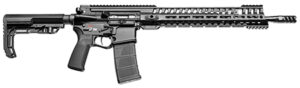 Patriot Ordnance Factory 01148 P415 *CA Compliant 5.56x45mm NATO 10+1 16.50" Chrome Moly Barrel Black Hard Coat Anodized Receiver, 6 Position MFT Black Stock & Black Polymer Grip Ambidextrous | Elite Firearms