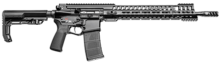 Patriot Ordnance Factory 01148 P415 *CA Compliant 5.56x45mm NATO 10+1 16.50" Chrome Moly Barrel Black Hard Coat Anodized Receiver, 6 Position MFT Black Stock & Black Polymer Grip Ambidextrous | Elite Firearms