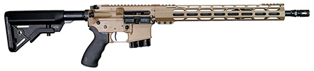 Alexander Arms RTA65DE Tactical 6.5 Grendel 10+1 16" Black Threaded Barrel, Flat Dark Earth Cerakote Picatinny Rail Aluminum Receiver, M-LOK Handguard, Black Synthetic B5 Bravo Stock, Black A2 Grip | Elite Firearms