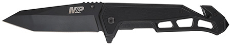 Smith & Wesson Knives 1160826 M&P Body Guard Folding Plain Black 8Cr13MoV SS Blade 5.26" Black Steel/G10 Handle Includes Pocket Clip | Elite Firearms