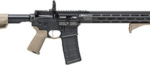 Springfield Armory STV916556FP SAINT Victor 5.56x45mm NATO 30+1 16", Black Rec, FDE Magpul Furniture, Flip-Up Sights, Includes Magpul Angled Grip