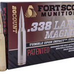 Fort Scott Munitions 338250SBV1 Tumble Upon Impact (TUI) Rifle 338 Lapua Mag 250 gr Solid Copper Spun 20 Per Box/ 5 Case | Elite Firearms