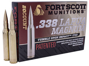 Fort Scott Munitions 338250SBV1 Tumble Upon Impact (TUI) Rifle 338 Lapua Mag 250 gr Solid Copper Spun 20 Per Box/ 5 Case | Elite Firearms