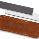 Spyderco 303MF Double Stuff Sharpening Stone Ceramic Stone Sharpener Medium/Fine Black/White | Elite Firearms