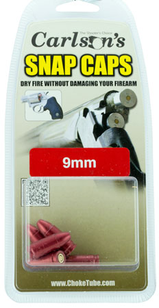 Carlson's Choke Tubes 00058 Snap Cap Spring Loaded Striking 9mm Aluminum 5 Pack | Elite Firearms