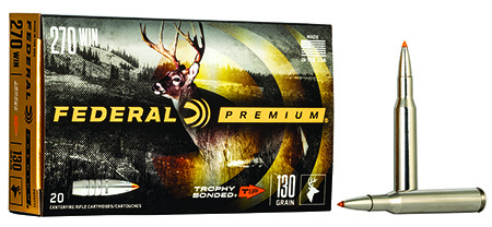 Federal .270 Winchester 130gr BONDED Nickel-Plated – 20rd