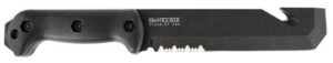 Ka-Bar BK3 Becker Tac Tool 7" Fixed Chisel w/Wire Cutter Part Serrated Black 1095 Cro-Van Blade, Black Ultramid Handle, Includes Sheath | Elite Firearms