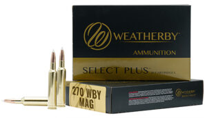 Weatherby N270150PT Select Plus 270 Wthby Mag 150 gr Nosler Spitzer Partition 20 Per Box/ 10 Case | Elite Firearms