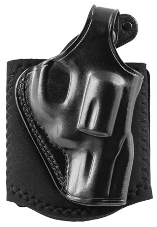 Galco AG160B Ankle Glove Size Fits Ankles up to 13" Black Leather Hook & Loop Fits S&W J Frame Fits Charter Arms Undercover Right Hand | Elite Firearms