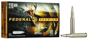 Federal P270TT3 Premium 270 Win 140 gr Trophy Bonded Tip 20 Per Box/ 10 Case | Elite Firearms