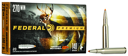 Federal P270TT3 Premium 270 Win 140 gr Trophy Bonded Tip 20 Per Box/ 10 Case | Elite Firearms