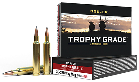Nosler 60133 Trophy Grade Long-Range 30-378 Wthby Mag 210 gr Nosler Spitzer AccuBond Long Range 20 Per Box/ 10 Case | Elite Firearms