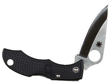 Spyderco Ladybug 3 1.94" Folding Clip Point Plain VG-10 Stainless Steel Blade FRN Black Handle | Elite Firearms