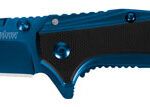 Kershaw 8320 Outright  3" Folding Trailing Point Plain Blue PVD 8Cr13MoV SS Blade Black/Blue G10/SS Handle Includes Pocket Clip | Elite Firearms