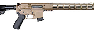 Alexander Arms RTA17DE Tactical  17 HMR 10+1 18" Black Fluted/Threaded Barrel, Picatinny Rail Flat Dark Earth Cerakote Aluminum Receiver, Black B5 Bravo Synthetic Stock