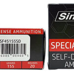 SinterFire Inc SF45155SD Special Duty (SD) 45 ACP 155 gr Lead Free Frangible Hollow Point 20 Per Box/ 10 Case | Elite Firearms