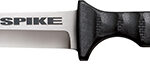 Cold Steel CS-53NCC Spike 4" Fixed Drop Point Plain Cryo 4116 SS Blade/Black Scalloped Griv-Ex Handle Includes Bead Chain Lanyard/Sheath | Elite Firearms