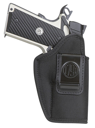 1791 Gunleather PNIWB4BLKL Premium Nylon IWB Size 04 Black Ballistic Nylon Clip-On Left Hand | Elite Firearms