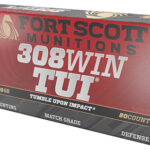 Fort Scott Munitions 308150SCV2 Tumble Upon Impact (TUI) Rifle 308 Win 150 gr Solid Copper Spun 20 Per Box/ 10 Case | Elite Firearms