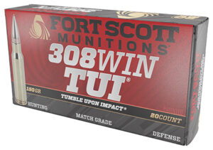 Fort Scott Munitions 308150SCV2 Tumble Upon Impact (TUI) Rifle 308 Win 150 gr Solid Copper Spun 20 Per Box/ 10 Case | Elite Firearms