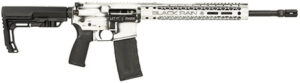 Black Rain Ordnance BROFUSIONWB Spec15 Fusion 5.56x45mm NATO 30+1 16", White Battleworn, 12" M-LOK, MFT EPG16 Grip/Minimalist Stock | Elite Firearms