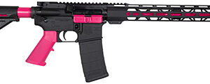 Diamondback DB175AK591 DB15  5.56x45mm NATO 16" 30+1, Black with Prison Pink Accents, Carbon Lower, 15" M-Lok Handguard, Magpul Carbine Stock, A2 Grip