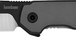 Kershaw 1411 Thermal  EDC 2.95" Folding Drop Point Plain Black Oxide w/Satin Grinds 8Cr13MoV SS Blade, Gray PVD Stainless Steel Handle, Includes Pocket Clip | Elite Firearms