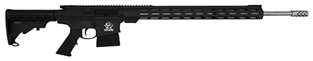 Great Lakes Firearms GL10243SSBLK AR-10  243 Win 5+1 24" Stainless Threaded Barrel, Black Picatinny Rail Aluminum Receiver, 20" M-LOK Handguard, Black Hogue OverMolded Stock, Mil-Spec Grip, Right Hand | Elite Firearms