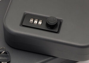 SnapSafe 75240 Lock Box  XL Combination/Key Entry Black Steel 10" W x 7" H x 2" D