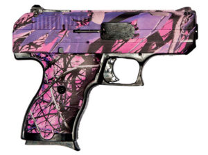 Hi-Point CF380PI CF 380 ACP 8+1, 3.50" Black Steel Barrel, Hydro-Dipped Pink Camo Serrated Steel Slide, Hydro-Dipped Pink Camo Polymer Frame & Grip | Elite Firearms