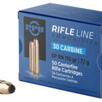 PPU PP30S Standard Rifle 30 Carbine 110 gr Soft Point Round Nose 50 Per Box/ 10 Case