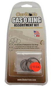 Carlson's Choke Tubes 00066 Gas O-Ring Assortment Kit 12 Gauge 20 Gauge Rubber/Graphite Coated Shotgun | Elite Firearms