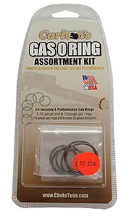 Carlson's Choke Tubes 00066 Gas O-Ring Assortment Kit 12 Gauge 20 Gauge Rubber/Graphite Coated Shotgun | Elite Firearms