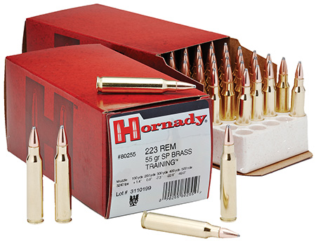 Hornady 80255 Custom  223 Rem 55 gr Spire Point 50 Per Box/ 10 Case