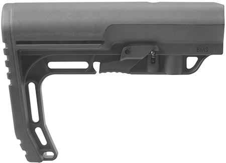Mission First Tactical BMS Battlelink Minimalist Stock Collapsible Black Synthetic for AR-15, M16, M4 with Commercial Tubes (Tube Not Included) | Elite Firearms