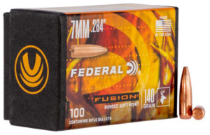 Federal FB284F1 Fusion Component  7mm .284 140 gr Fusion Soft Point 100 Per Box/ 4 Case | Elite Firearms
