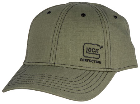 Glock AS10079 1986 Ripstop Olive Hat w/Glock Perfection Logo Adjustable Velcro Back | Elite Firearms