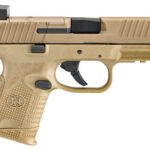 FN 66100574 509C MRD 9mm Luger 15+1/12+1, 3.70" Black Recessed Target Crown/Steel Barrel, Flat Dark Earth PVD Optic Ready/Serrated Slide & Polymer Frame w/Picatinny Rail, Ambidextrous | Elite Firearms
