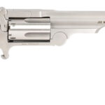 North American Arms 22MCR4 Ranger II 22 LR or 22 WMR Caliber with 4" Barrel, 5rd Capacity Cylinder, Overall Stainless Steel Finish & Rosewood Boot Grip Includes Cylinder | Elite Firearms
